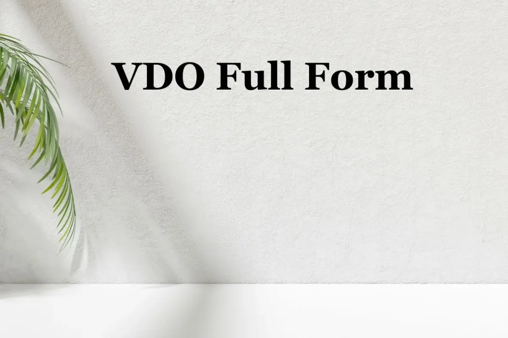 VDO Full Form