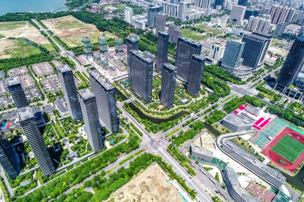 A bird's eye view of shanghai